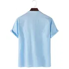 Trendy Cotton Half Sleeves Short Kurta For Men 