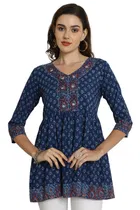 Cotton Printed Top for Women 