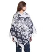 Woolen Self-Design Ponchos for Women 