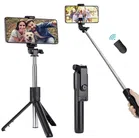 Selfie Stick R1 With Tripod Stand (Black)