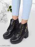 Boots for Women (Black, 3)