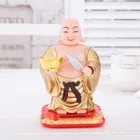 Solar Laughing Buddha with Holding Ingot and Waving Fan Moving Head