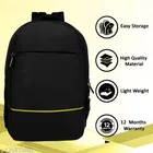 Rubber Backpack for Men & Women, Black