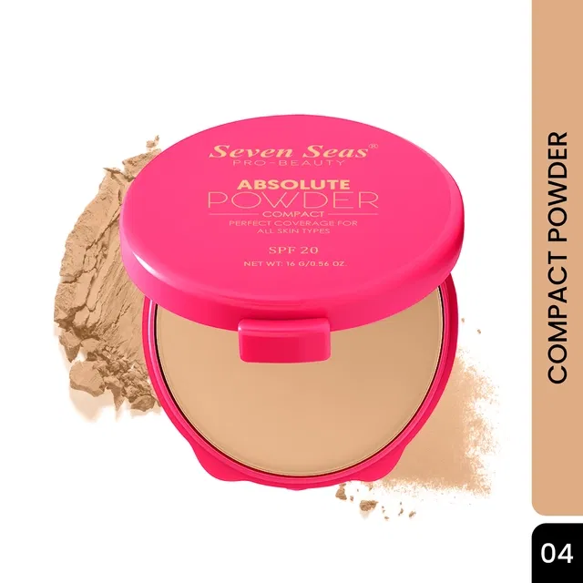 Seven Seas Absolute Compact Powder, Warm Beige