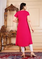 Rayon Kurti for Women, Red 