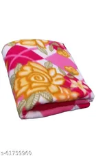 Printed Fleece Single Bed Blanket (Multicolor, 58x86 inches) (Pack of 1)