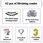 62 Pcs 3rd Birthday Decoration kit, Multicolour, Set of 1