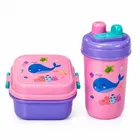 Aqua  Lunch Box with Sipper