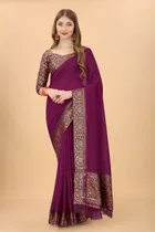 Vichitra Embellished Saree for Women 