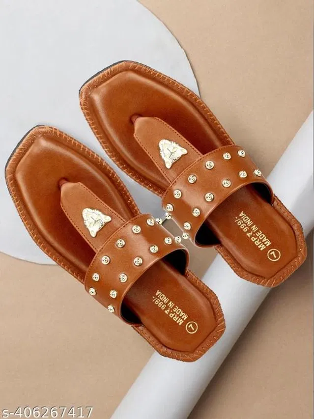 Flipflops for Men (Tan, 7)