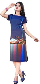 AK Fashion Mall Women Crepe Kurti 