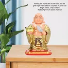 Solar Laughing Buddha with Holding Ingot and Waving Fan Moving Head