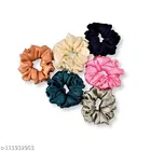 Floral Scrunchies for Women, Pack of 6 