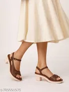 Shoetopia Solid Heel Sandals 
