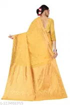 Chanderi Cotton Zari Woven Saree for Women 