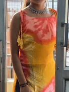 Batik Print Georgette Kurti for Women 