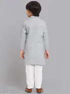 Cotton Blend Kurta with Pyjama for Boys 