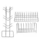 Stainless Steel Cup Stand Cup Holder & Plate Stand Dish Rack For Kitchen 