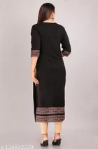 Rayon Solid Kurti for Women 