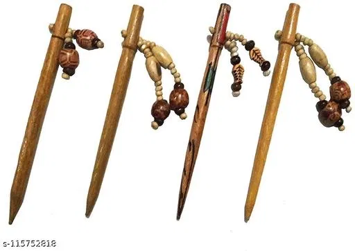 Hair Pins for Women (Brown, 3 Pcs)