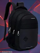 Polyester Backpack for Men & Women, Black