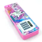 MINDFIT Calculator 5 Pc Combo Cool Unicorn Art Plastic Pencil Box 