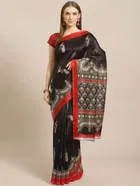 SVB एनिमल प्रिंट साड़ी 