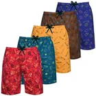 Cotton Printed Shorts for Boys (Pack of 5) (Multicolor, 5-6 Years)