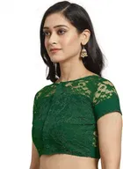 Net Solid Saree for Women 