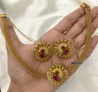 Zircon Gold-plated Copper Jewellery Set for Women 