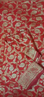 Jacquard Zari Woven Saree for Women 