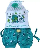 Cotton Blend Top & Bottom for Girls 