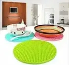 Pallavi Trading Silica Silicone Gel Heat Resistant Place Trivets Mat For Hot Dish Pads Dining Coasters Anti Hot Heat Resistant