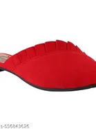 Shoetopia Solid Mules Red Size 7