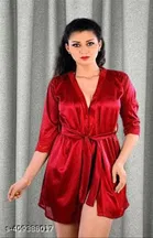Satin Nightdress Set for Women 