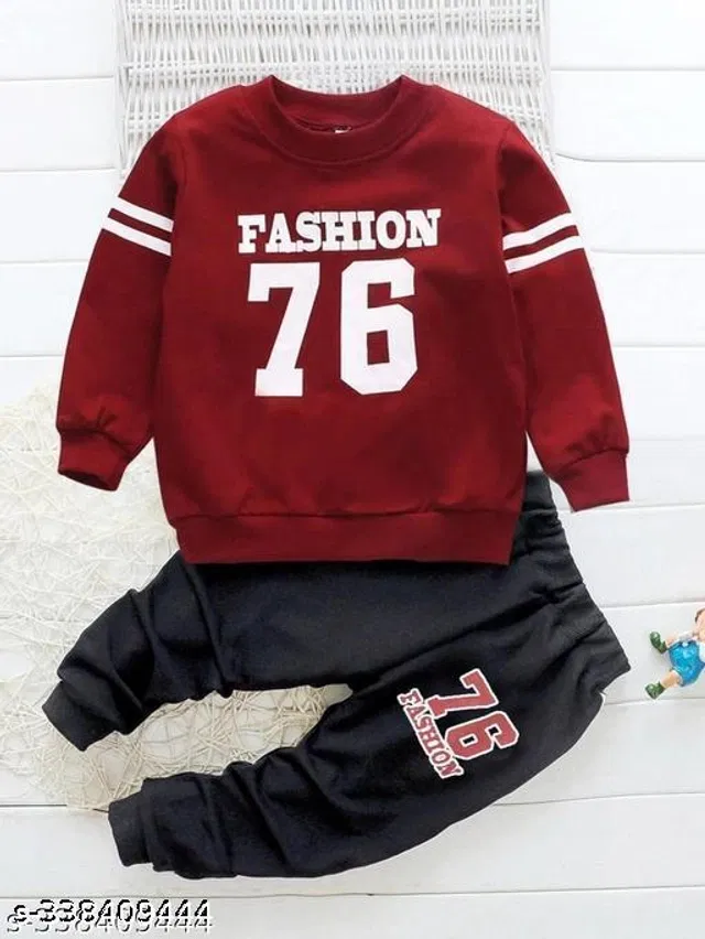 Cotton Blend Clothing Set for Boys (Multicolor, 1-2 Years)