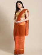 New Fancy Polycotton Festive Sarees 
