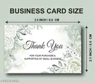 Mini Thank Your for Your Order Business Cards 