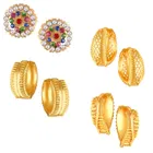 Gold Plated Designer Earrings Set for Women & Girls 
