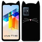 Rubber Mobile Back Cover for Vivo T1 5G 
