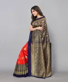 Women's Printed Saree with Blouse Piece 