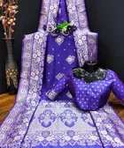 Banarasi Silk Zari Woven Saree for Women 