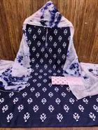 Cotton Slub Unstitched Dress Material for Women 