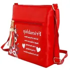 PU Sling Bag for Women (Red)