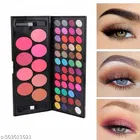57 Colors Eyeshadow Palette with Brush, Matte & Shimmery Finish, Professional Makeup Kit for Women, Lightweight & Blendable, Includes Mirror, 2 Brushes & Glitter Eyeshadow