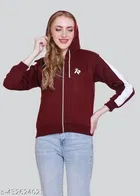 Fleece Solid Jackets for Women 