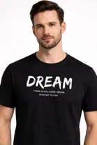 Polyester T-shirt for Men, Black 