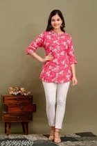 Cottonthree Quarter Sleeves Top for Women 