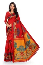 Art Silk Kalamkari Saree for Women 