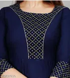 Anarkali Rayon Printed Kurti for Women 